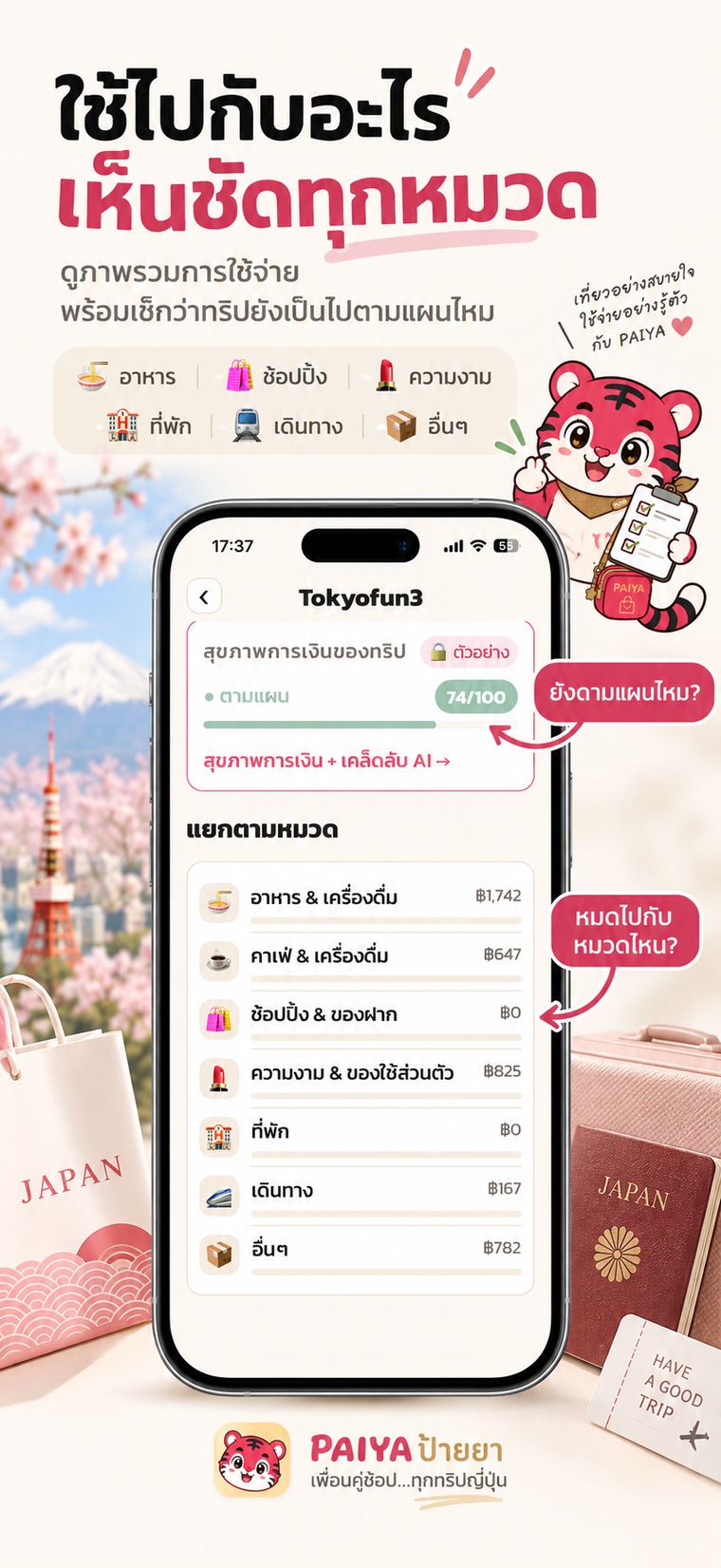 สรุปค่าใช้จ่ายแยกตามหมวด รู้ว่าเงินหมดไปกับอะไร